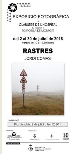 Exposició "Rastres", de Jordi Comas
