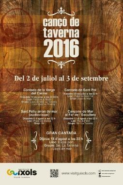 Cicle "Cançó de Taverna 2016" a Sant Feliu de Guíxols